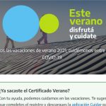 tramitá el certificado para veranear